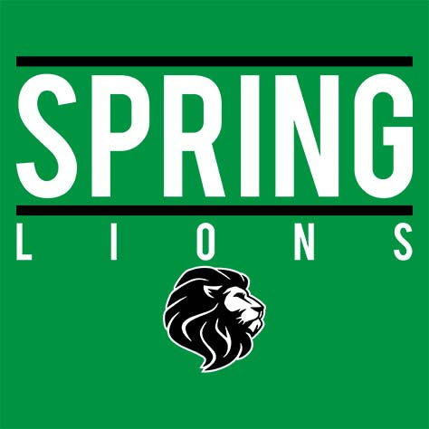 Spring High School Lions Green Garment Design 07