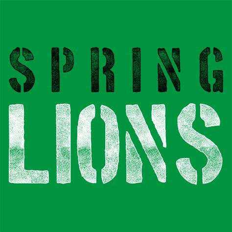 Spring High School Lions Green Garment Design 17