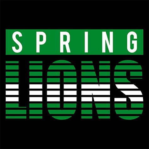 Spring Lions Premium Black T-shirt - Design 35