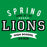 Spring High School Lions Green Garment Design 96