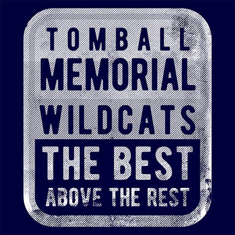 Tomball Memorial High School Wildcats Navy Garment Design 01