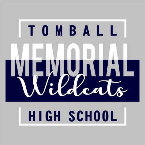 Tomball Memorial Wildcats Premium Silver T-shirt - Design 05