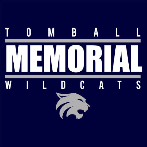 Tomball Memorial High School Wildcats Navy Garment Design 07