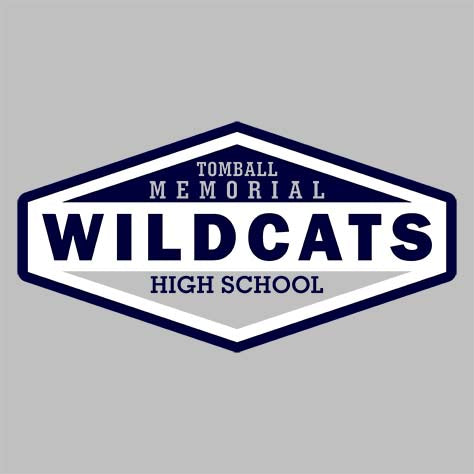 Tomball Memorial High School Wildcats Sports Grey Garment Design 09