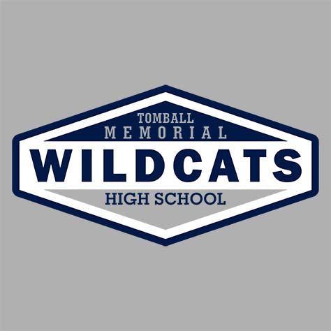 Tomball Memorial Wildcats Premium Grey Hoodie - Design 09