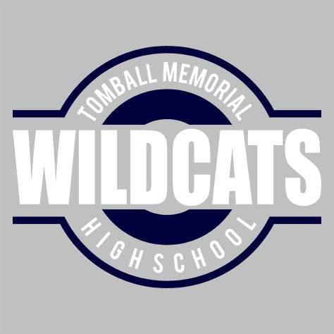 Tomball Memorial Wildcats Premium Silver T-shirt - Design 11