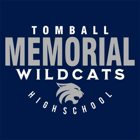 Tomball Memorial Wildcats Premium Navy Hoodie - Design 12