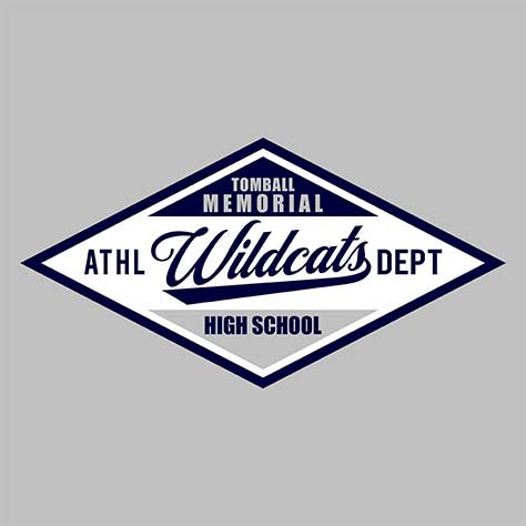 Tomball Memorial High School Wildcats Sports Grey Garment Design 13