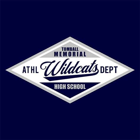 Tomball Memorial High School Wildcats Navy Garment Design 13