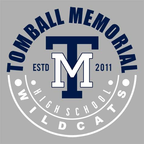 Tomball Memorial Wildcats Premium Grey Hoodie - Design 19