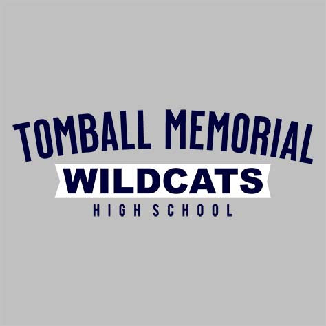 Tomball Memorial Wildcats Premium Silver T-shirt - Design 21