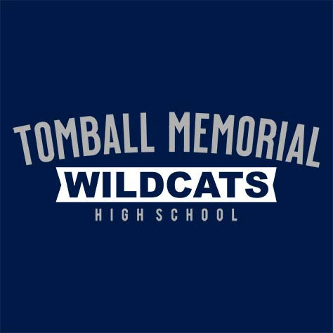 Tomball Memorial Wildcats Premium Navy Hoodie - Design 23