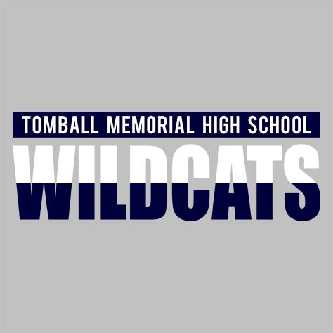 Tomball Memorial High School Wildcats Sports Grey Garment Design 25