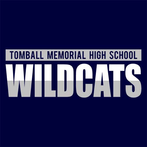 Tomball Memorial High School Wildcats Navy Garment Design 25