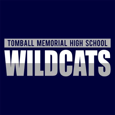 Tomball Memorial Wildcats Premium Navy T-shirt - Design 25