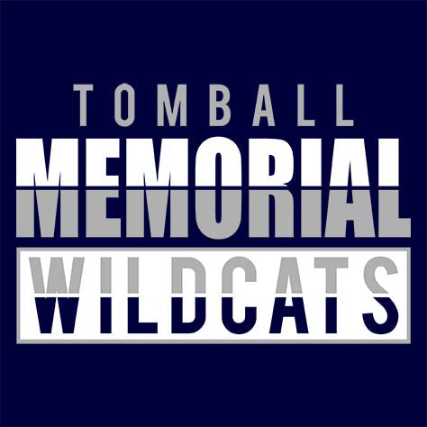 Tomball Memorial High School Wildcats Navy Garment Design 31