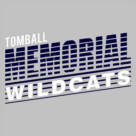 Tomball Memorial High School Wildcats Sports Grey Garment Design 32