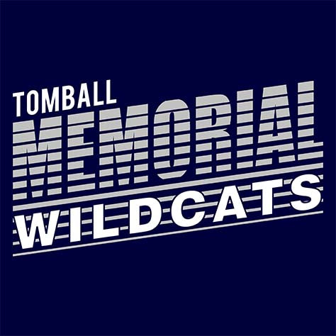 Tomball Memorial High School Wildcats Navy Garment Design 32