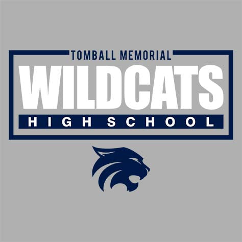 Tomball Memorial Wildcats Premium Grey Hoodie - Design 49