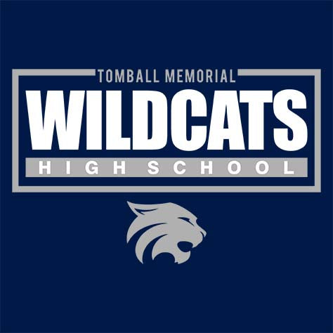 Tomball Memorial Wildcats Premium Navy Hoodie - Design 49