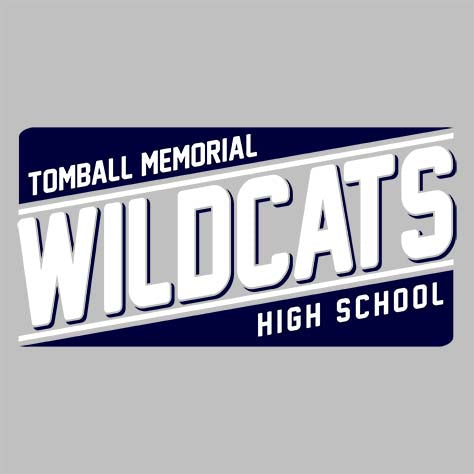 Tomball Memorial Wildcats Premium Silver T-shirt - Design 84