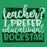 Teacher T-shirt - Design 24 - Teacher I Prefer Educational Rockstar