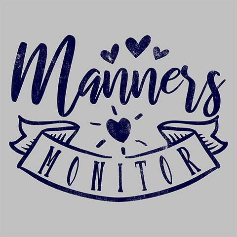 Teacher T-shirt - Design 38 - Manners Monitor