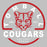 Tomball High School Cougars Sports Grey Garment Design 04
