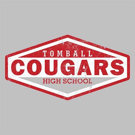 Tomball High School Cougars Sports Grey Garment Design 09