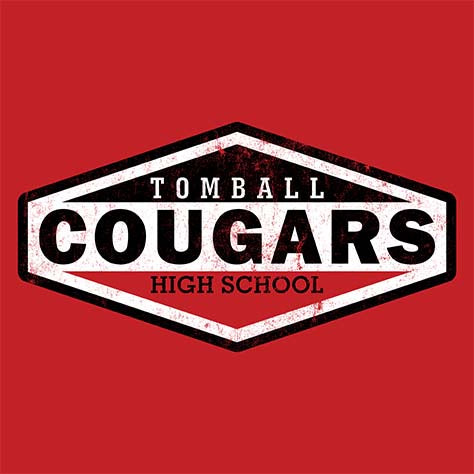 Tomball High School Cougars Red Garment Design 09