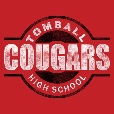 Tomball High School Cougars Red Garment Design 11
