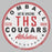 Tomball High School Cougars Sports Grey Garment Design 28