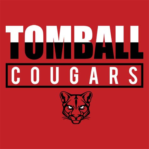 Tomball High School Cougars Red Garment Design 29