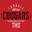 Tomball High School Cougars Red Garment Design 40