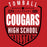 Tomball High School Cougars Red Garment Design 62