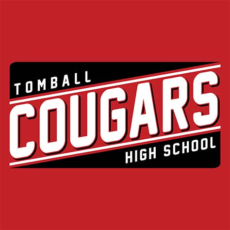 Tomball High School Cougars Red Garment Design 84