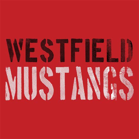 Westfield Mustangs Premium Red T-shirt - Design 17
