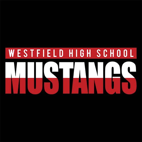 Westfield High School Mustangs Black Garment Design 25