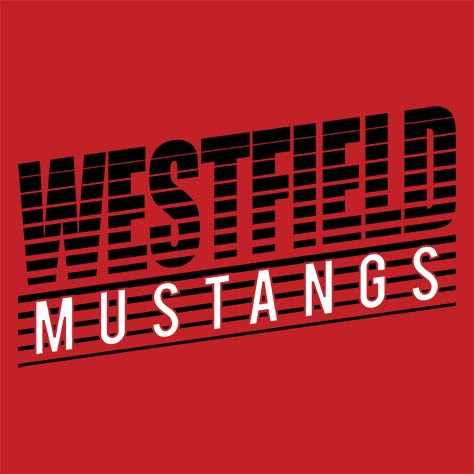Westfield Mustangs Premium Red T-shirt - Design 32