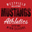 Westfield High School Mustangs Red Garment Design 34