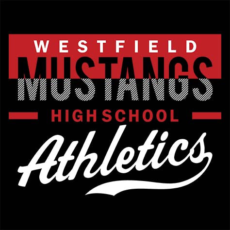 Westfield Mustangs Premium Black T-shirt - Design 48