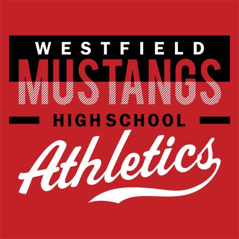 Westfield Mustangs Premium Red T-shirt - Design 48