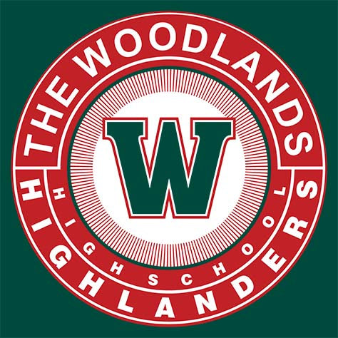 The Woodlands Highlanders Premium Evergreen T-shirt - Design 02