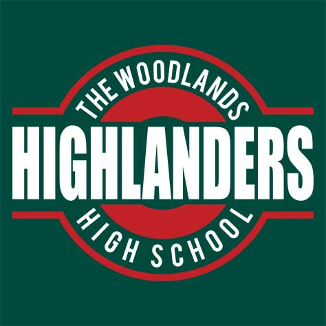 The Woodlands Highlanders Premium Evergreen T-shirt - Design 11