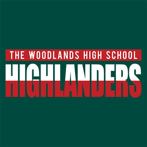 The Woodlands High School Highlanders Dark Green Garment Design 25