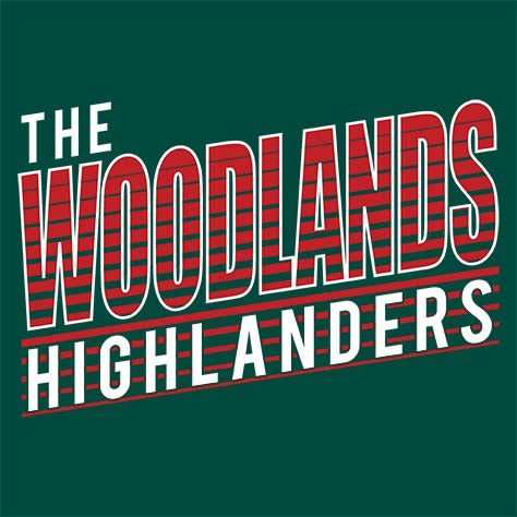 The Woodlands Highlanders Premium Evergreen T-shirt - Design 32