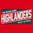 The Woodlands High School Highlanders Red Garment Design 84