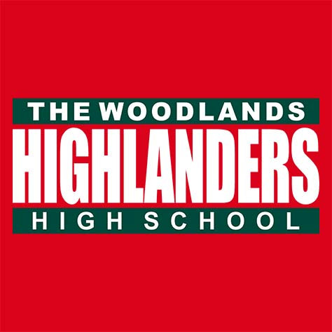 The Woodlands High School Highlanders Red Garment Design 98