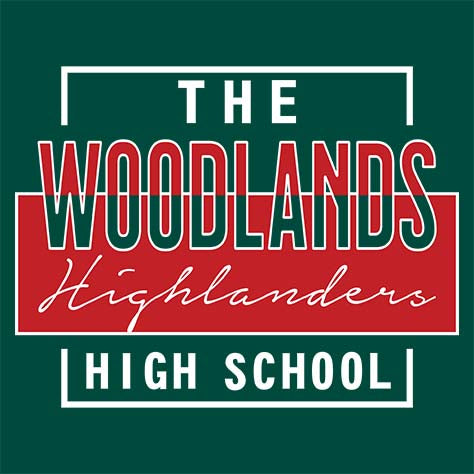 The Woodlands Highlanders Premium Evergreen T-shirt - Design 05