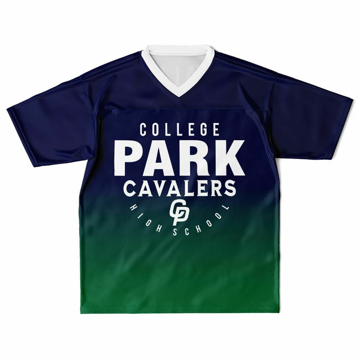 College Park Cavaliers football jersey laying flat - front  05